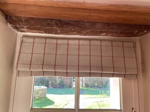 SUPER 36"X40" JOHN LEWIS AUBURN CHECK FABRIC ROMAN BLIND - Picture 1 of 2