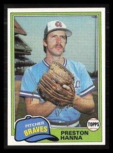 Preston Hanna 1981 Topps #594  Atlanta Braves