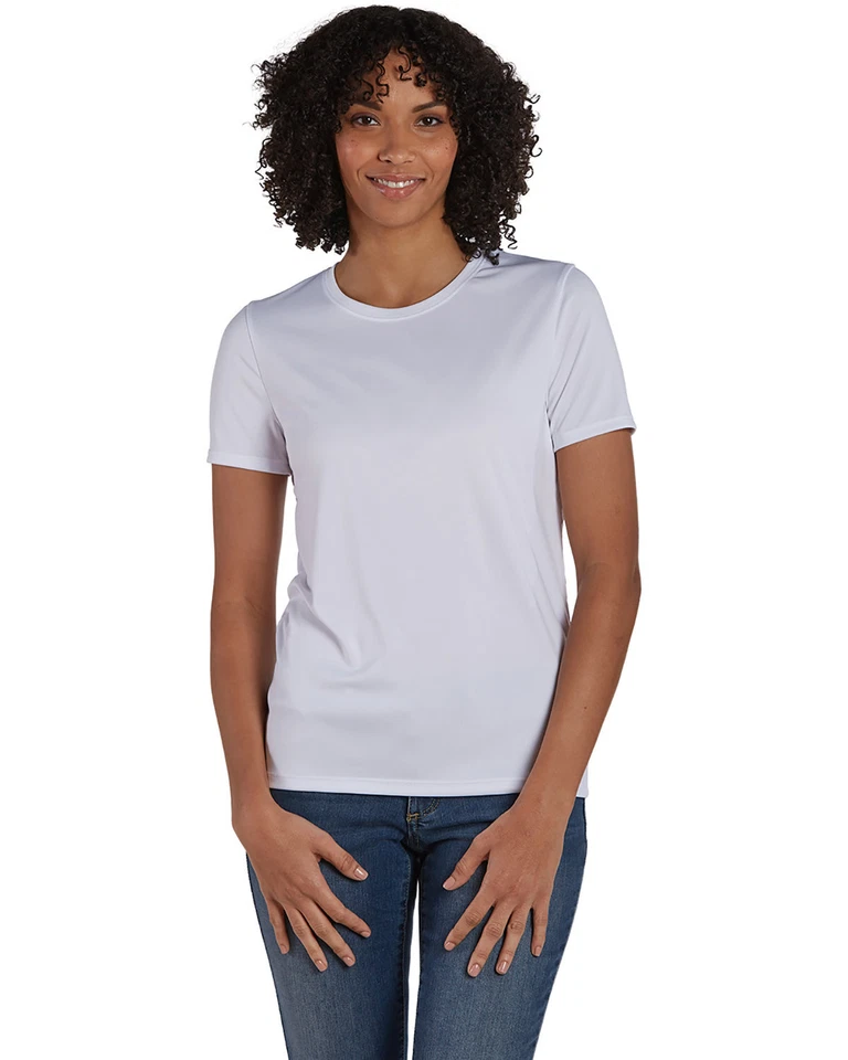 Paquete de 3 camisetas elegantes Hanes DRI geniales para damas con rendimiento FreshIQ 4830 Foto 1 de 1