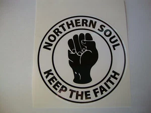 2 x  NORTHERN SOUL   WINDOW STICKERS MOTORBIKE HELMET STICKERS       - Picture 1 of 1