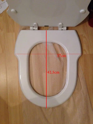 Incepa Hampton Replacement Toilet Seat White MDF Eljer Savannah