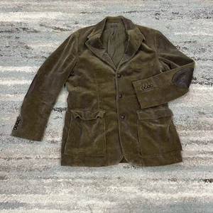Polo Ralph Lauren Vintage Chore Jacket Corduroy Blazer Green Men's Large - Picture 1 of 10