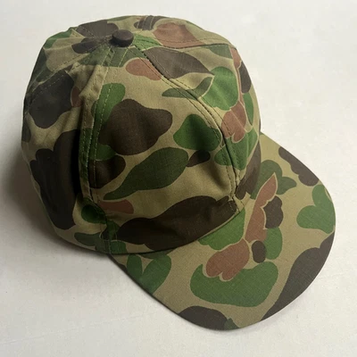 Винтажный лягушачья кожа утка камуфляж шляпа холст резинке охоты бейсбол мужской большой сделано в США - Изображение 1 из 4
