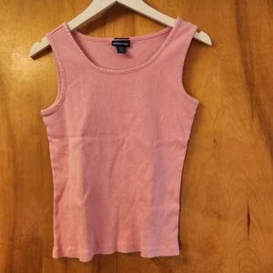 Y2K Vintage Girl's Limited Too Rhinestone Tank Top in Pink, Size XL - 16 - Picture 1 of 8
