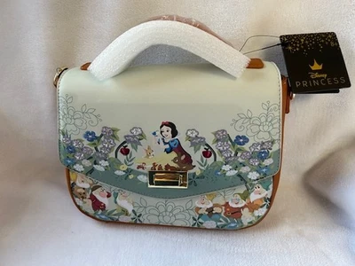 Bolso Bandolera Disney Blancanieves 7 Enanos Loungefly Floral Nuevo Foto 1 de 4