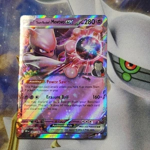Team Rocket's Mewtwo ex 081/182 Sv10: Destined Rivals Holo - Imagen 1 de 2