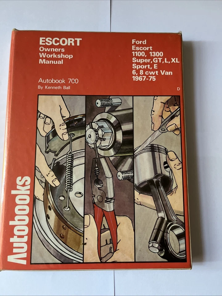 Ford Escort 1967-74 Owners Workshop Manual Autobook 1100, 1300, Super, GT - Image 1 of 1