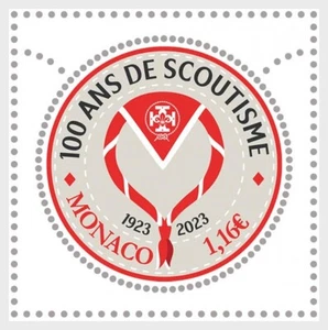 monaco 2023 Cent SCOUTS Scouting 1923 firefighter Jean Bus founded 1v mnh - Picture 1 of 1