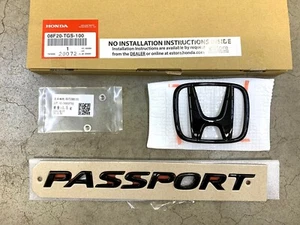 Original FABRICANTE DE EQUIPOS ORIGINALES Honda 19-22 Pasaporte Brillo Trasero Logotipo Emblema Set 08F20-TGS-100 - Imagen 1 de 2