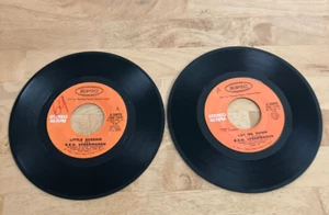 2 R.E.O. Speedwagon PROMO 45s Lay Me Down/Little Queenie Play tested Ex - Picture 1 of 5