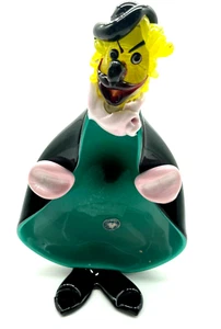 Murano Art Glass Clown Ashtray/ Bowl - Picture 1 of 8