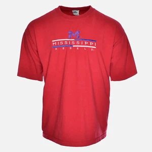 Ole Miss Rebels Mississippi University Athletic Logo bestickt T-Shirt - 2XL - Bild 1 von 5