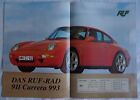 Ruf ? Rad 911 Porche Carrera 993 _1997 Prospekt / Brochure