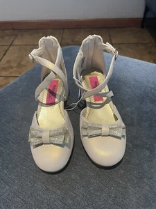 Girls RACHEL SHOES champagne and gold Dress Heel Shoes Size 13 M Kids - Picture 1 of 12