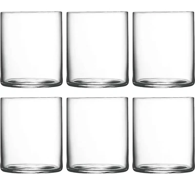 LUIGI BORMIOLI TOP CRYSTAL WATER SPIRITS GLASS SET OF 6 12.25 OZ 3.5"H NIB NEW