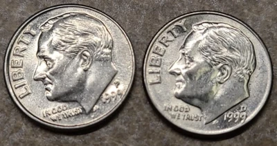 1999 P D Roosevelt Dime Clad ** ON HAND ** - Image 1 of 4