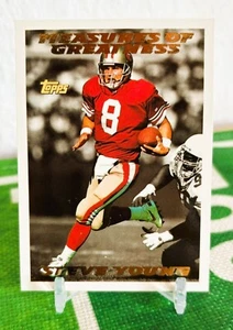 1994 Topps Measures of Greatness Steve Young San Francisco 49ers - Bild 1 von 2