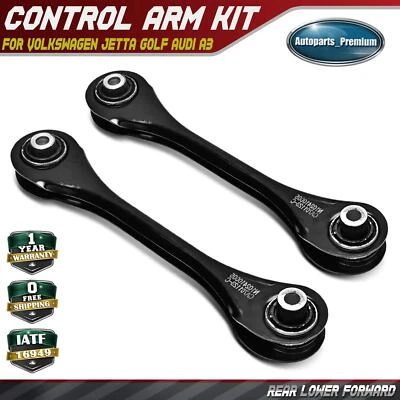 2x Rear Lower Forward Lateral Control Arm Kit for Volkswagen Jetta Golf Audi A3 - Image 1 of 4