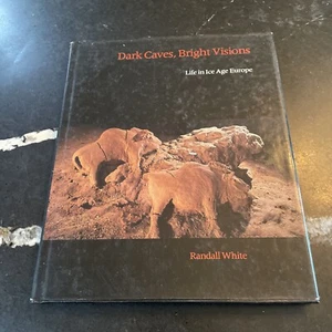 Dark Caves and Bright Visions Randall White 1986 1st Ed. Hardcover w/ DJ Ice Age - Picture 1 of 11