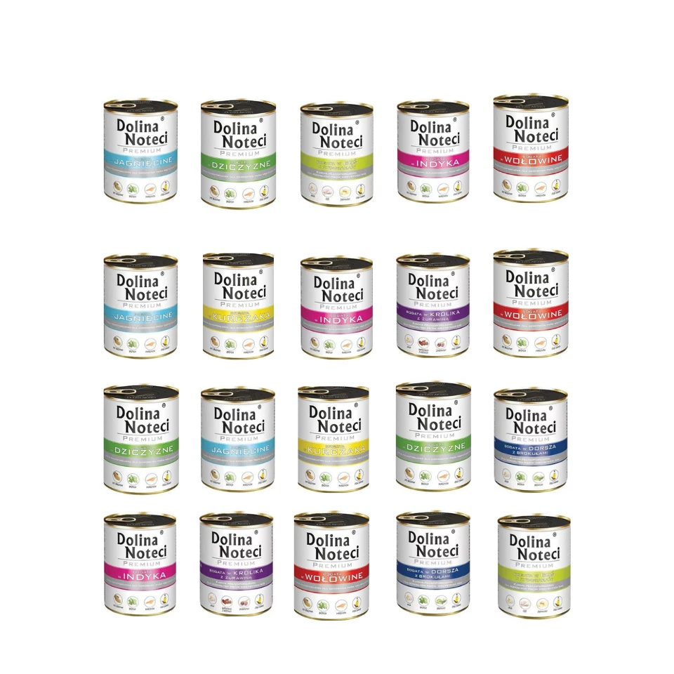 Dolina Noteci Premium Nassfutter für Hunde Geschmacks MIX 20x800g - Bild 1 von 4