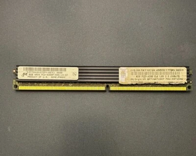 8GB 4RX4 IBM DDR2 pc2-5300F 2Rx4 Server Ram Memory - Image 1 of 2