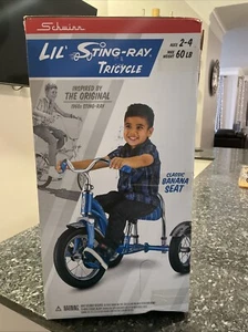 Schwinn Lil' Stingray Deluxe Tricycle banana seat Blue Brand New In Box - Picture 1 of 12