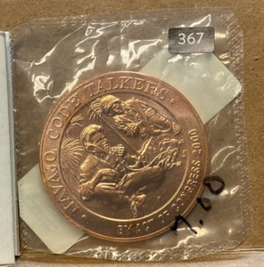 MEDAGLIA NAVAJO CODE TALKERS US MINT BRONZO 1,5" 367 - Foto 1 di 2