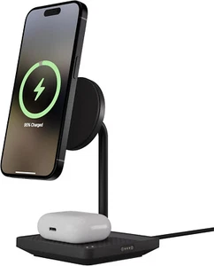 Mous 2 in 1 Wireless Charger Stand - 15W Qi2 Fast Charging - MagSafe Compatible - Zdjęcie 1 z 12