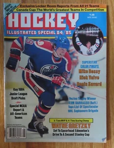 Hockey Illustrated 1984-85 WAYNE GRETZKY Magazine EDMONTON OILERS Denis Savard - Picture 1 of 2