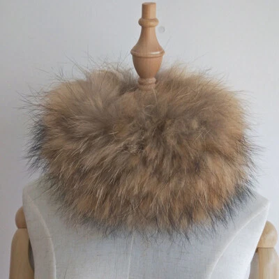 Women's Headband 100% Genuine Fox Fur Knitted Neck Warmer Furry Fur Hairband - Image 1 of 4