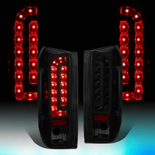 FOR 1990-1997 FORD F150 F250 BRONCO FULL LED TAIL LIGHT REAR BRAKE LAMPS TINTED