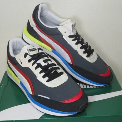 PUMA City Rider Trainers Sneakers Black Ebony 382044-03 Mens Size US 11.5 NIB - Image 1 of 4