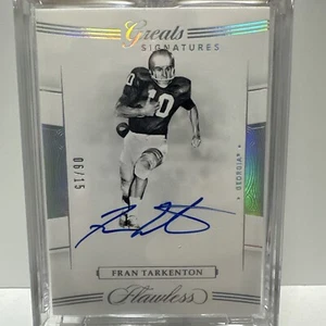 2020 Panini Flawless Collegiate Fran Tarkenton On-Card Auto 6/15 - Picture 1 of 12