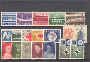 NL - NIEDERLANDE 1957 kompletter Jahrsatz postfrisch - Bild 1 von 1