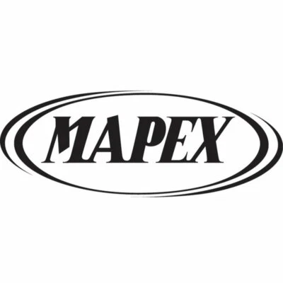 MAPEX tambores drumhead logo,,, calcomanía troquelada, pegatina, NEGRO 9 PULGADAS  Foto 1 de 2
