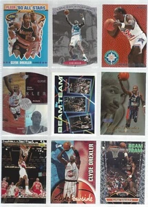 Clyde Drexler Collectors Lot 2 of 9 NBA Trading Insert & Hard To Find Cards - Picture 1 of 1