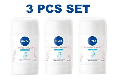 3 pcs set Nivea Powder Touch Fresh 72h Antiperspirant stick for women, 50 ml - Image 1 of 4