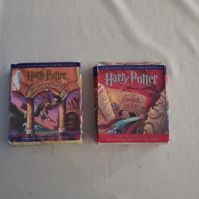 Harry Potter Sorcerer's Stone CHAMBER OF SECRETS & PRISONER AZKABAN Audio Books - Image 1 of 4