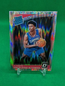 Shai Gilgeous Alexander 2018 Donruss Optic Shock Rated Rookie RC NBA Clippers - Picture 1 of 2
