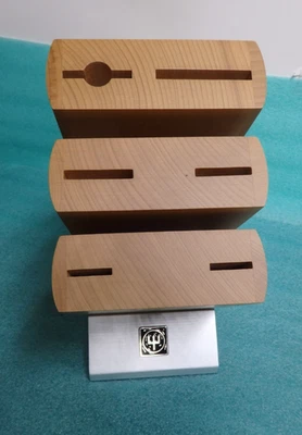 Wusthof Modern Countertop Knife Block  6 Slots 3 Floating Sections Aluminum Base - Image 1 of 4