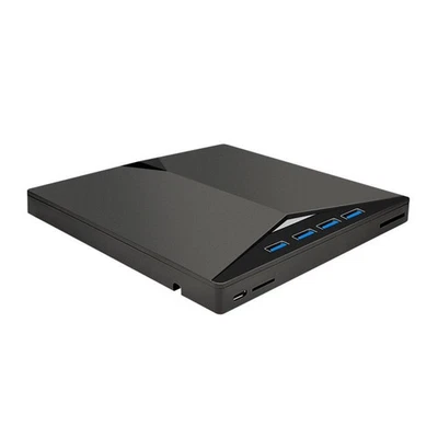 Slim External CD DVD RW Drive USB 3.0 Writer Burner Player Black For Laptop PC - Image 1 of 4