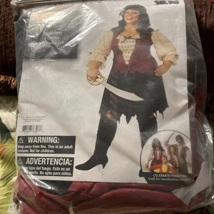 Costume Halloween Pirata Modo Per Festeggiare Donna 2xl - Foto 1 di 6