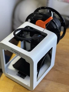 Toybox 3D 1-Touch Kid-Friendly Toy Printer, large spool mount. Flex PLA compat. - Picture 1 of 1