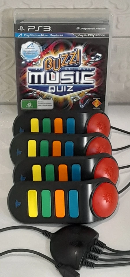 Buzz Controllers For The Sony PlayStation 2 Or 3 USB Connectivity Working  - Bild 1 von 1