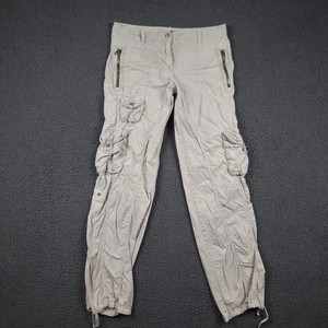 Pantalón cargo ARMANI EXCHANGE para mujer 2 W30 L32 gris utilitario militar combate Y2K - Imagen 1 de 12