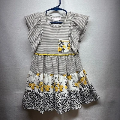 Bonnie Jean Girl's Floral Dress - Size 4T - Excellent! - Image 1 of 4