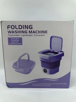 Portable Washing Machine Mini Washer Foldable Washer and Spin Dryer Small Travel - Image 1 of 2