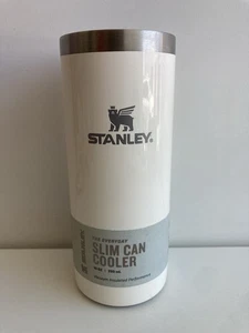 Stanley 10 Oz The Everyday Slim Can Cooler White Vacuum Insulated Performance - Picture 1 of 18