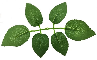 Juego de 120 piezas de follaje verde hojas de rosas decorativas tallos decoraciones artificiales Foto 1 de 4