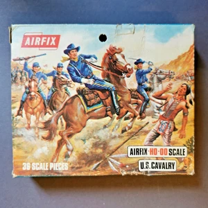 Airfix 01722-6, S32 89, U.S. Cavalry, 36 Teile kplt., Blue Box, 1972, OVP. - Bild 1 von 3